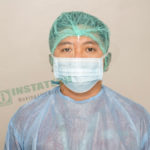 Essenzial facemask 3ply tie-on with shield